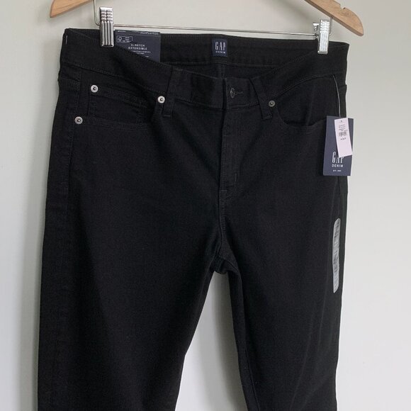 GAP Curvy True Skinny Jeans Black Mid Rise Sz 32 / 14 Regular NWT - Picture 7 of 11